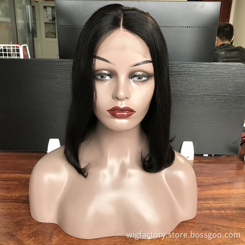 Wholesale bob wigs, 13x4 frontal glueless lace bob wigs pixie cut, Short straight human hair lace front bob wigs pixie cut